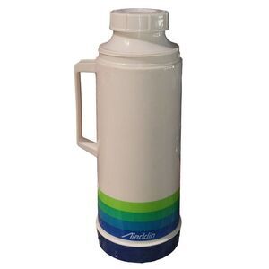 Vintage Aladdin‎ Quart Thermos Stopper Cup No 243 Made In USA Tall Work Lunch